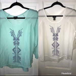 🌸2 for $20 🌸 Bundle of (2) Blouses | Size Medium